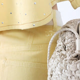 AMANDINE EVA JEANS ECRU/YELLOW