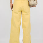 AMANDINE EVA JEANS ECRU/YELLOW