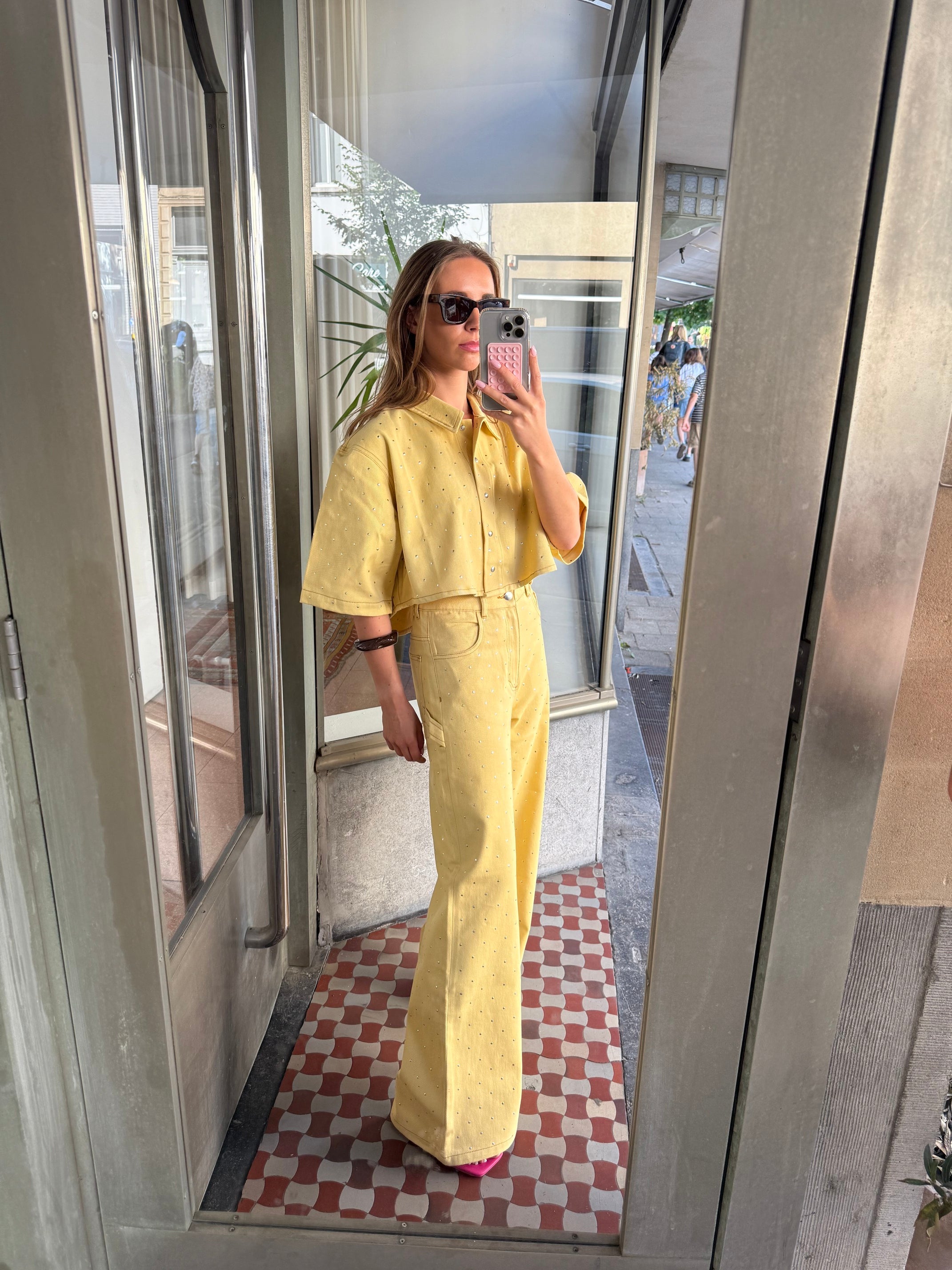 AMANDINE EVA JEANS YELLOW