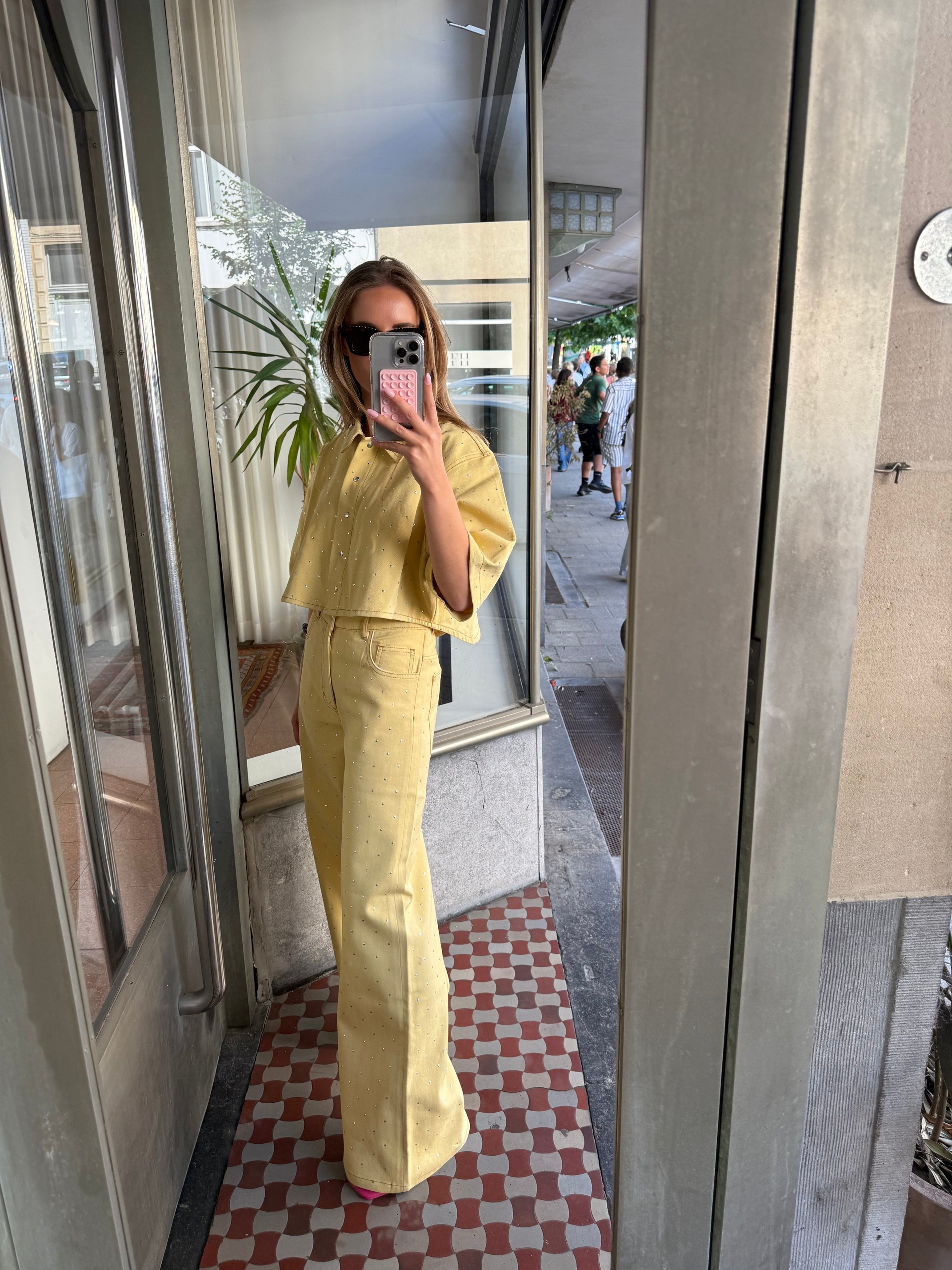 AMANDINE EVA JEANS YELLOW