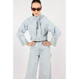 AMANDINE EVE BLOUSES BLUE/PINK