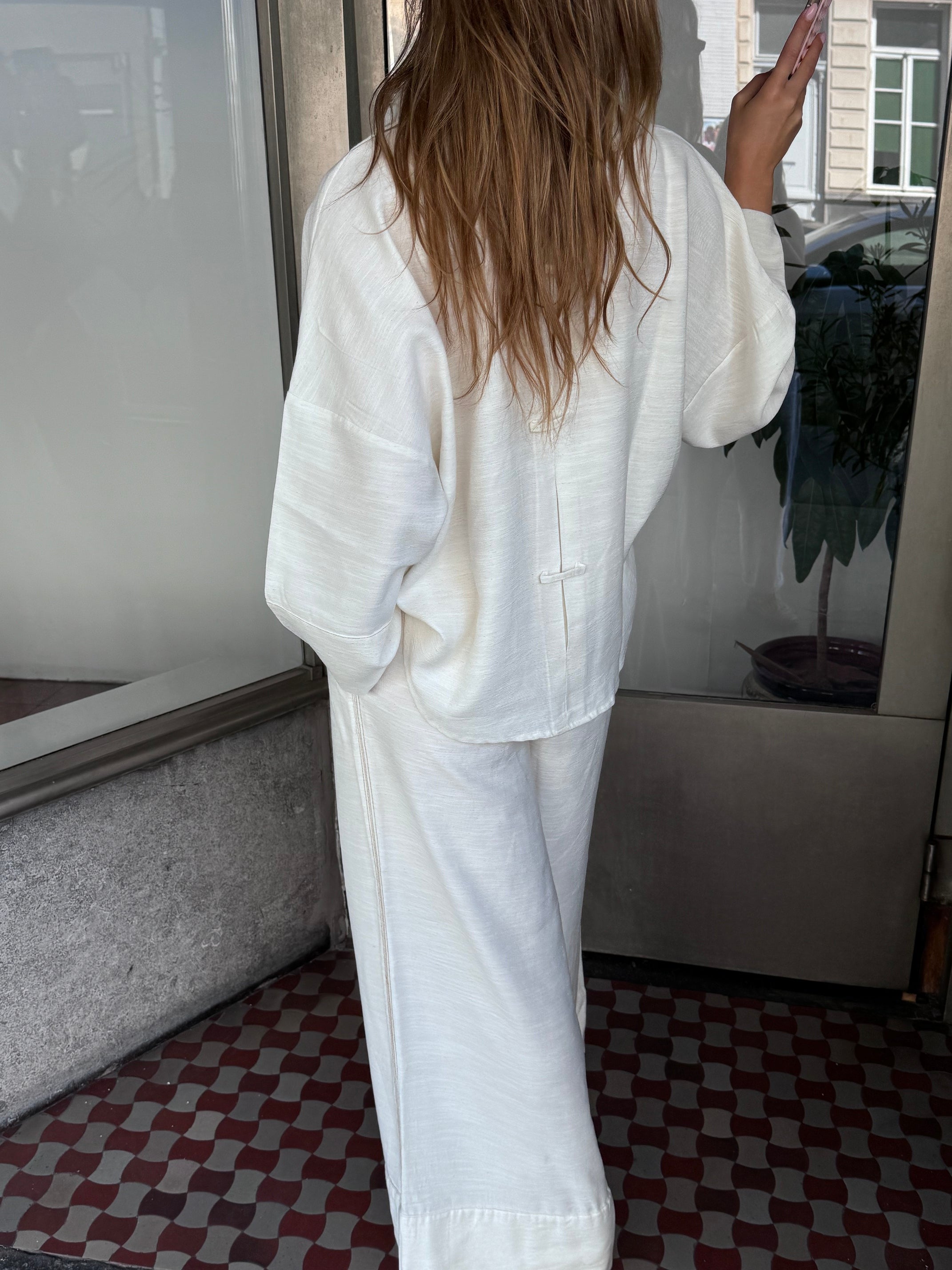 AMANDINE IRENE TROUSERS ECRU