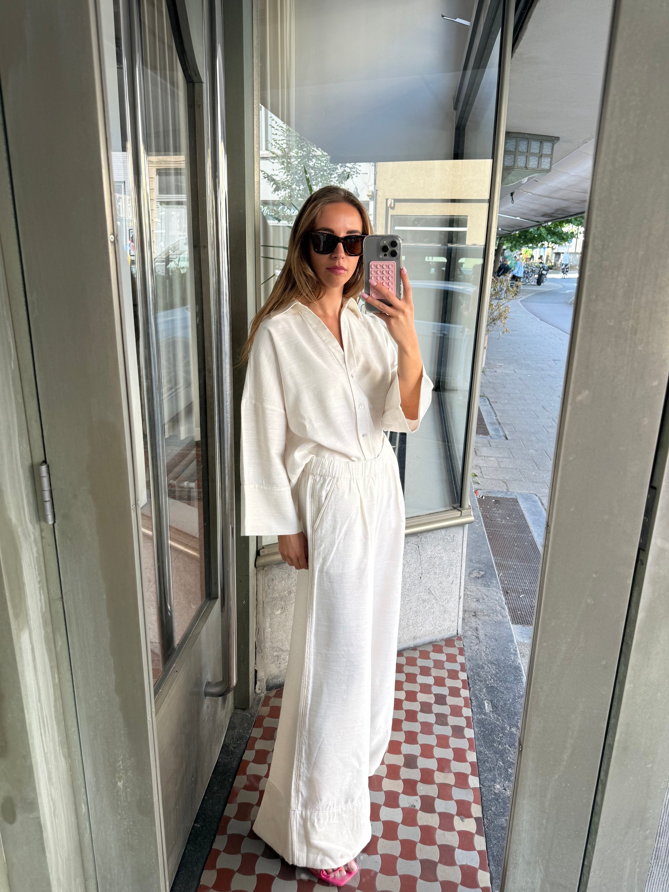 AMANDINE IRENE TROUSERS ECRU