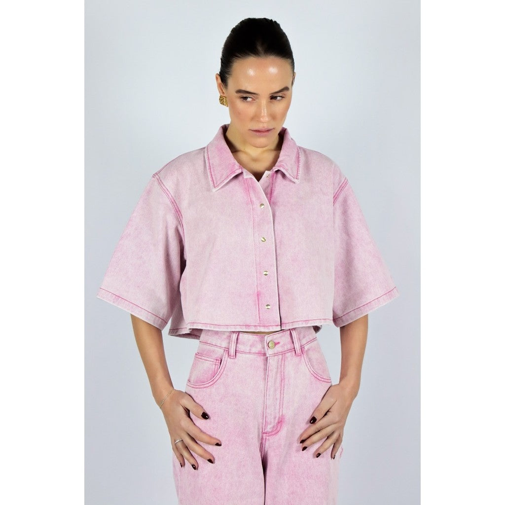 AMANDINE MAE BLOUSES PINK